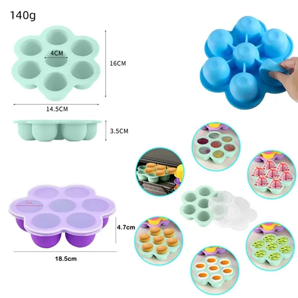 Silicone Ice Cube Tray with 7 Slots