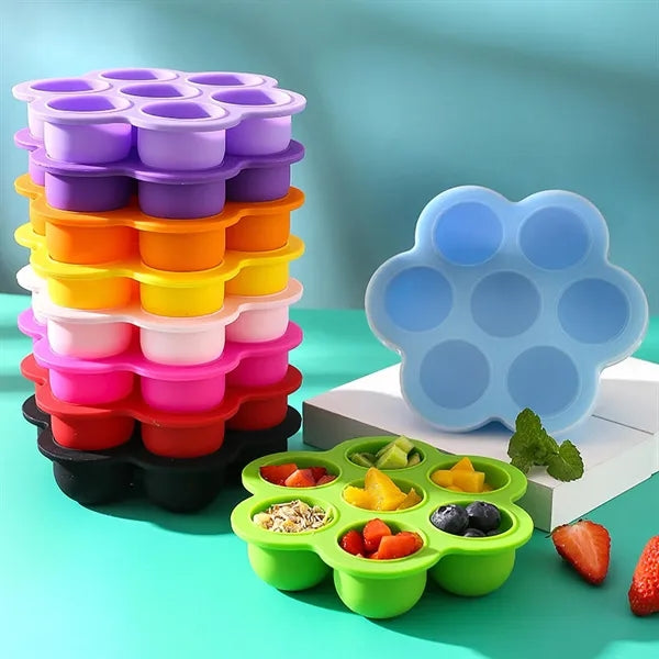 Silicone Ice Cube Tray with 7 Slots