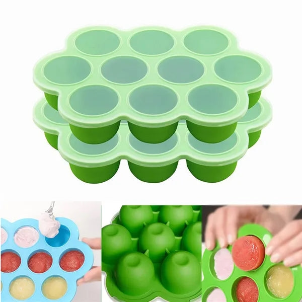 Silicone Ice Cube Tray with 7 Slots