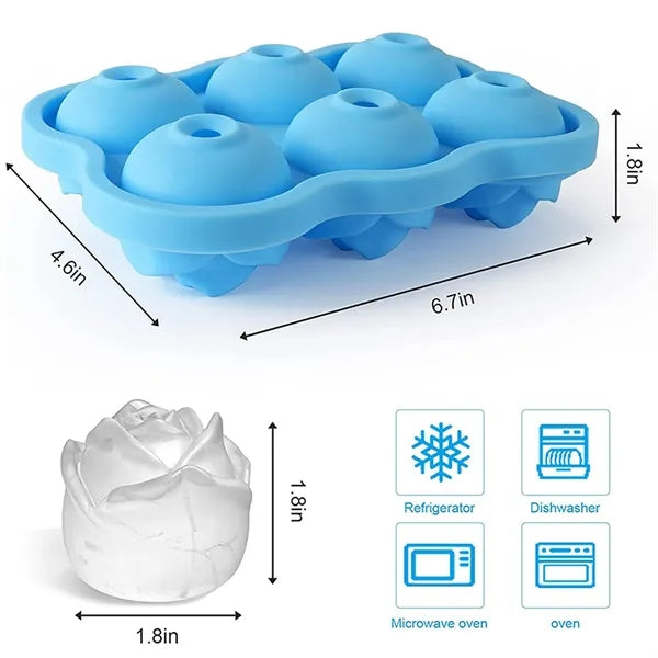 Silicone Rose Ice Cube Tray Mold