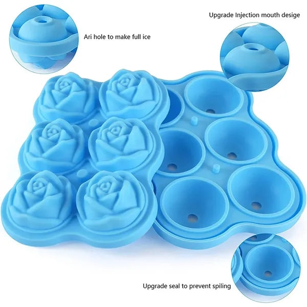 Silicone Rose Ice Cube Tray Mold