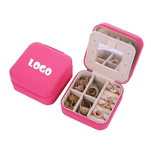 Travel Jewelry Case with Zipper