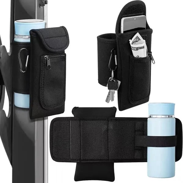 Magnetic Nonslip Neoprene Cup Holder with Purse Keychain