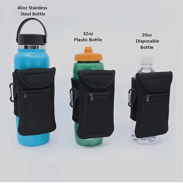 Magnetic Nonslip Neoprene Cup Holder with Purse Keychain