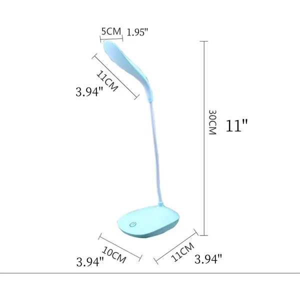 USB Rechargeable LED Desk Lamp 3 Level Touch Contro