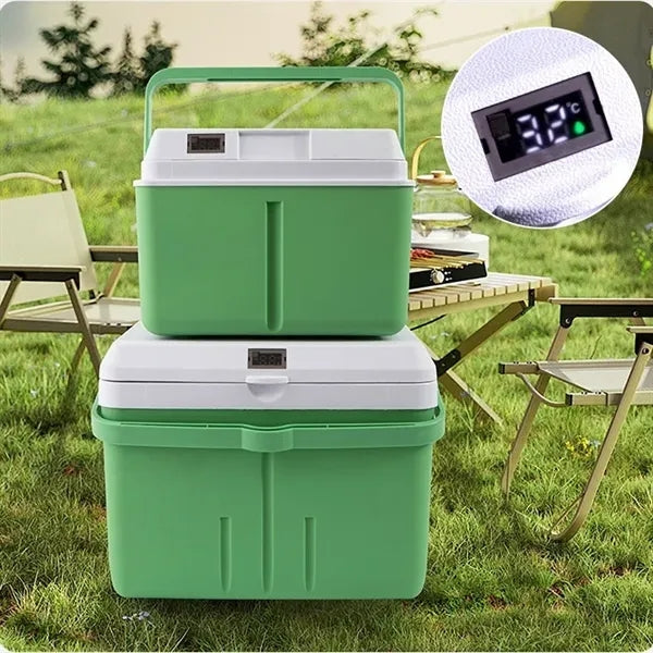 12 Can Outdoor Handle PP Insulated Temp Display Cooler Box