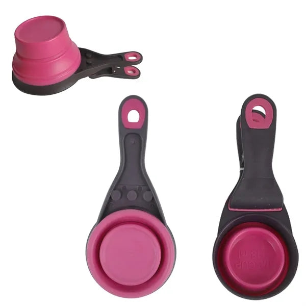 Pet Bowl Collapsible Scoop Clip