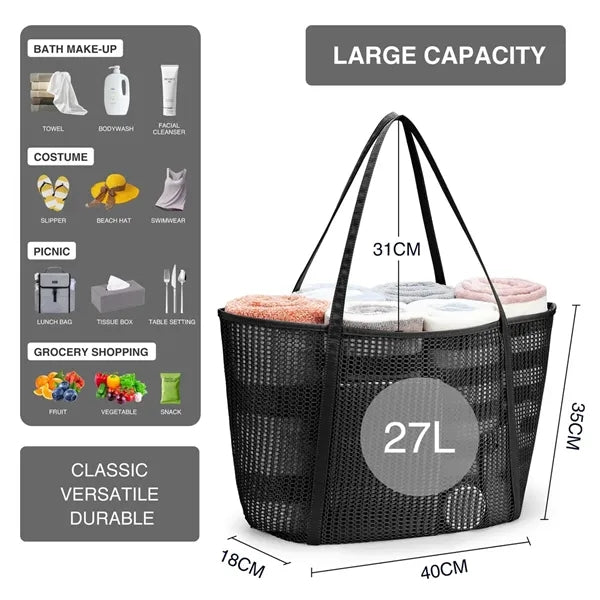 Mesh Tote Bag for Women Beach