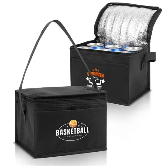 6 Can Insulated Non Woven Cooler Bag ( 8" X 6" X 6" )
