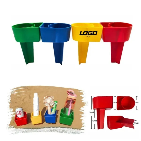 Beach Cup Holder with Pocket