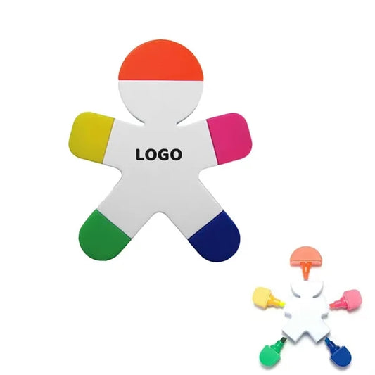 5-color human-shaped highlighters
