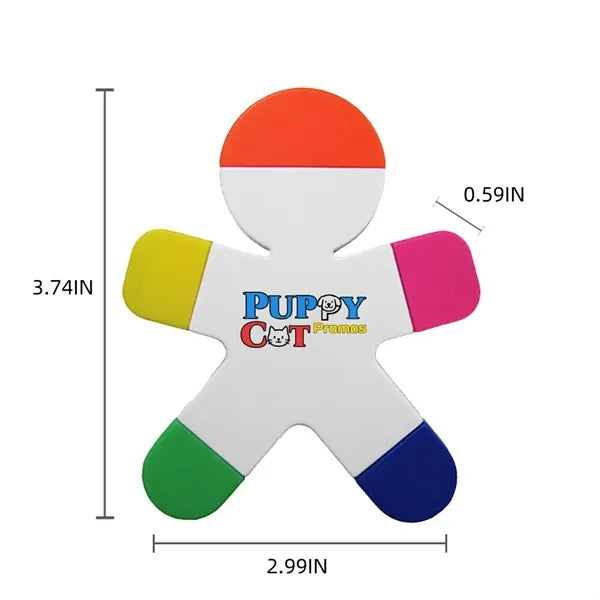 5-color human-shaped highlighters