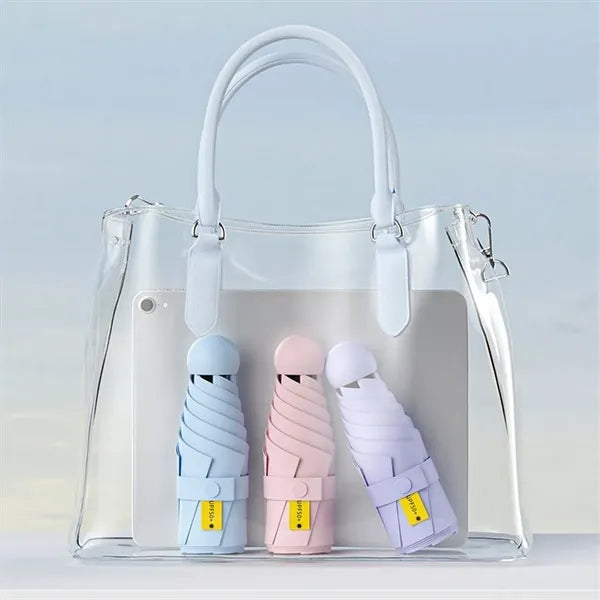 Mini Windproof Anti-UV Sun Rain Folding Umbrella