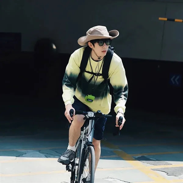 Outdoor Wide Brim Bucket Hat with Adjustable Strap