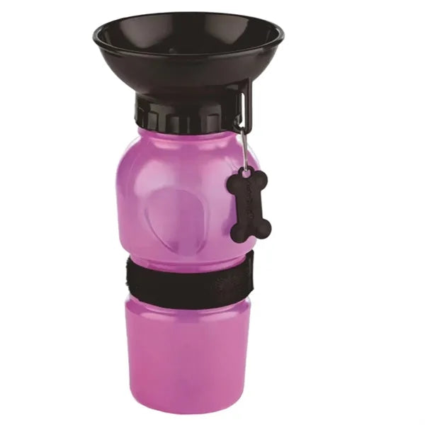 Portable Pet Water Bottle with Drinking Tray