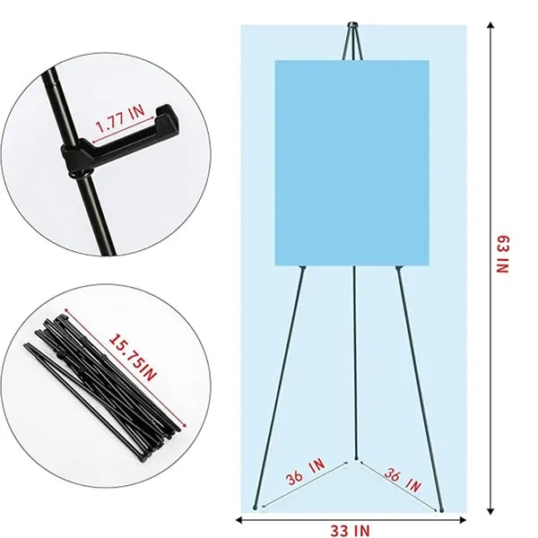 Aluminum Folding Easel for Kids' Sketching Portable