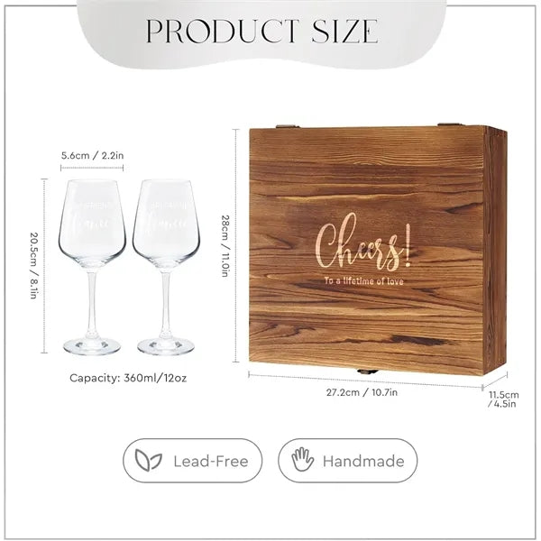 Wood Bottle Opener And Wine Glass Set