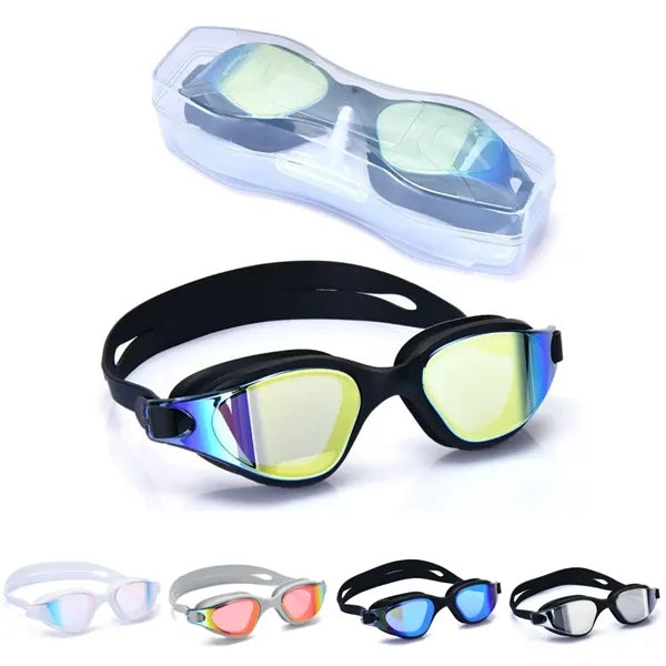 Adult Anti-Fog Electroplated Swimming Goggles