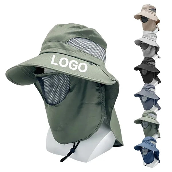 Wide-Brim Full-Coverage Sun Hat