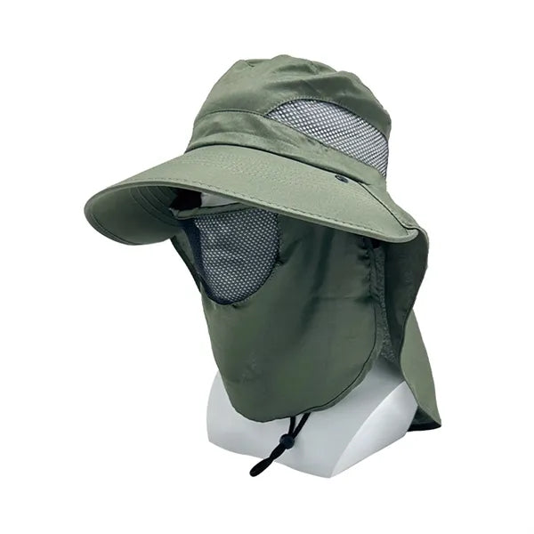 Wide-Brim Full-Coverage Sun Hat