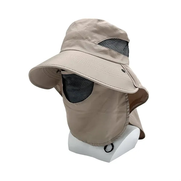 Wide-Brim Full-Coverage Sun Hat