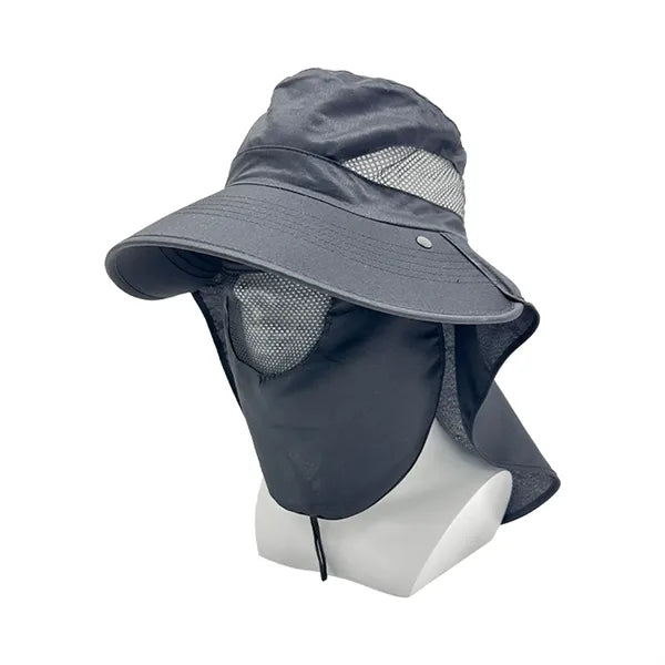 Wide-Brim Full-Coverage Sun Hat