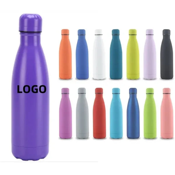 17oz Insulated Matte Stainless Steel Water Bottle
