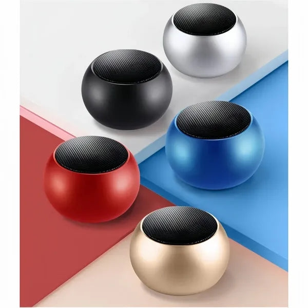 Mini Metallic Bluetooth Speaker With Colorful Finish