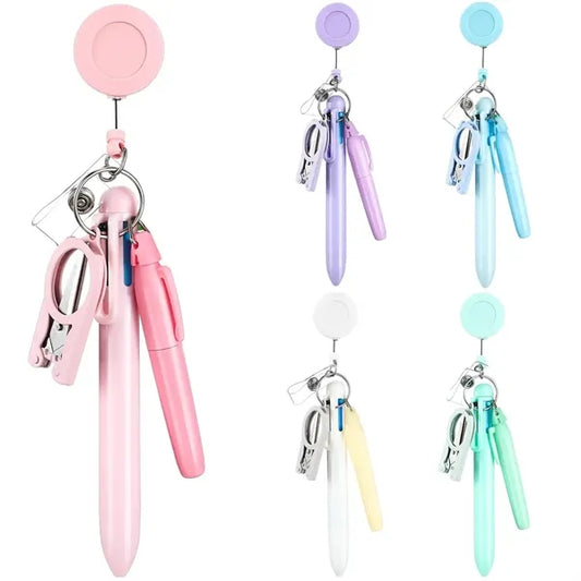 4 in 1 Nurse Pen Retractable Badge Clip Set