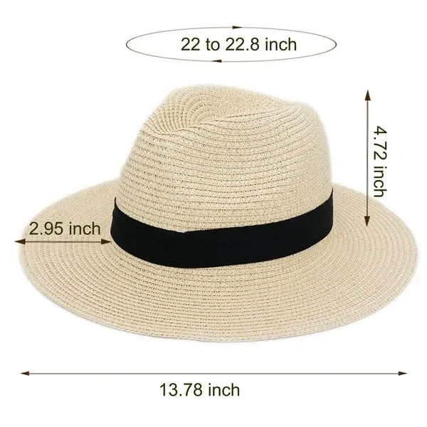 Classic Unisex Panama Fedora Straw Hat