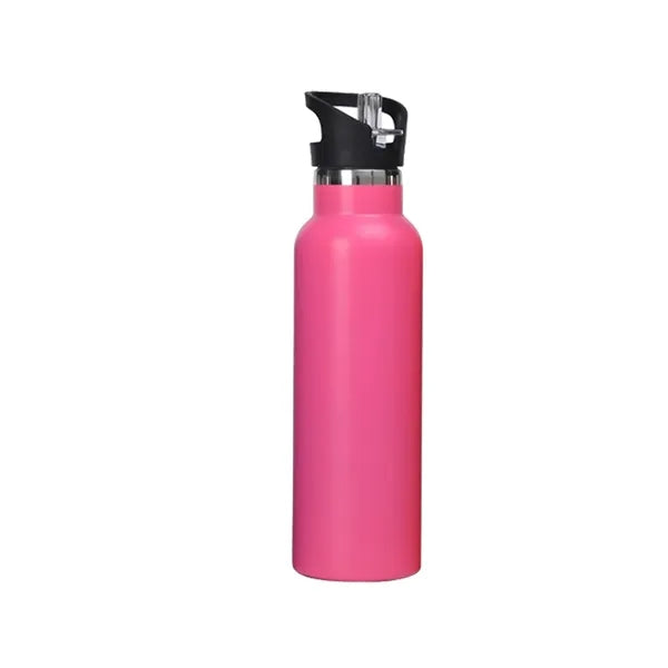 20oz Portable Staniles Steel Vacuum Water Bottle with Straw