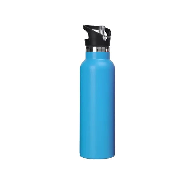 20oz Portable Staniles Steel Vacuum Water Bottle with Straw