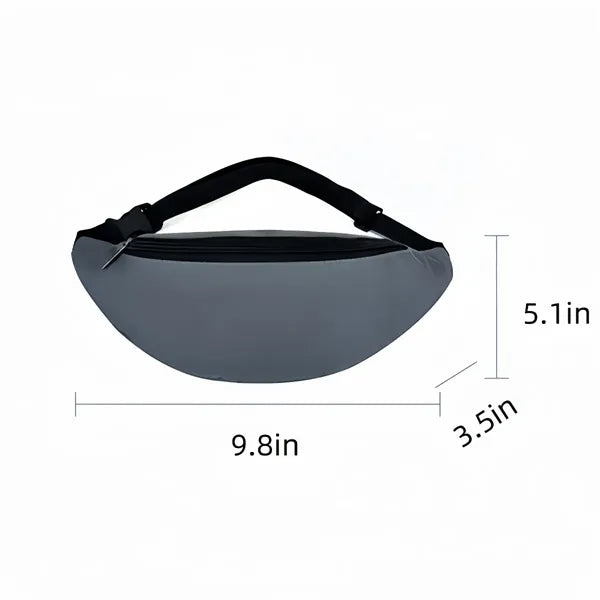 Unisex Travel Waist Pack With Zippered Pocket Organizer