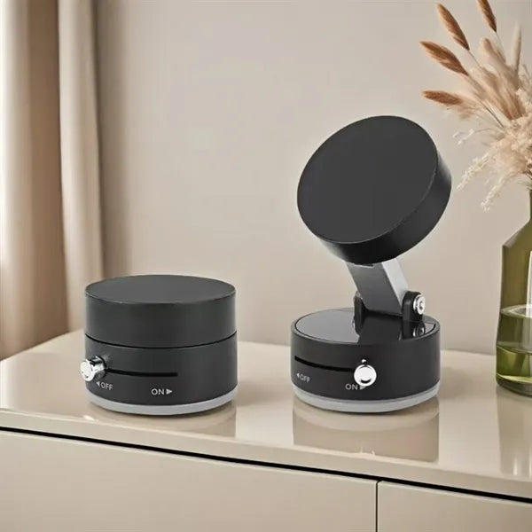 Vacuum Magnetic Car Phone Mount With Foldable Stand