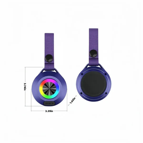 Waterproof Bluetooth Speaker With LED Light And Strap