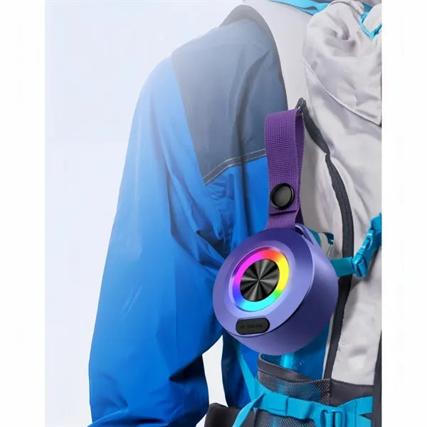 Waterproof Bluetooth Speaker With LED Light And Strap