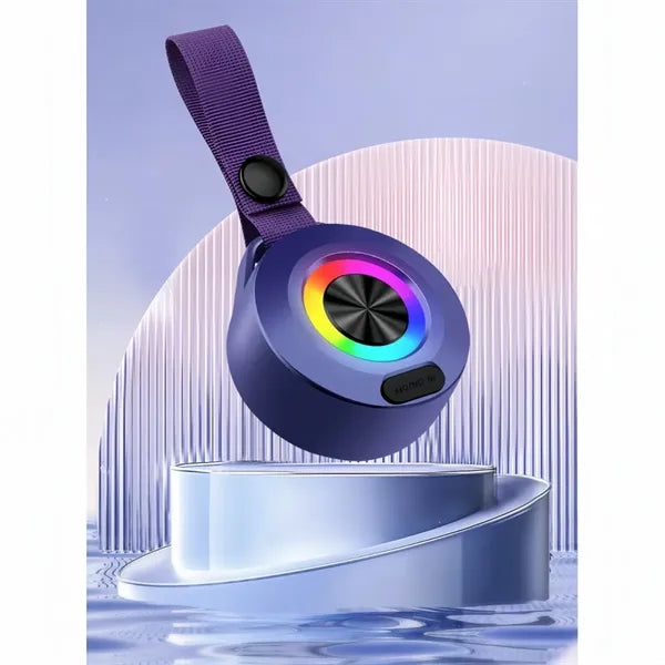 Waterproof Bluetooth Speaker With LED Light And Strap