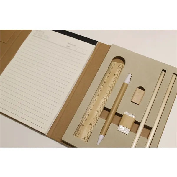Tri-Fold Sticky Notes Business Notebook Stationery Gift Set