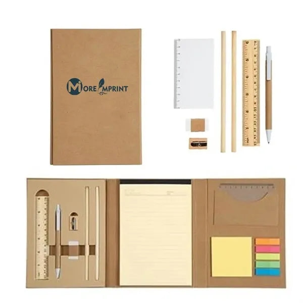 Tri-Fold Sticky Notes Business Notebook Stationery Gift Set