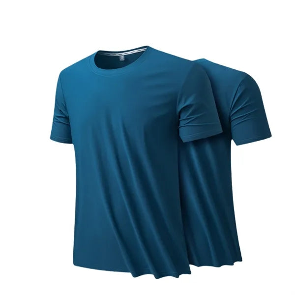 Ice Silk Breathable Round Neck Sweat-Absorbing T-Shirt