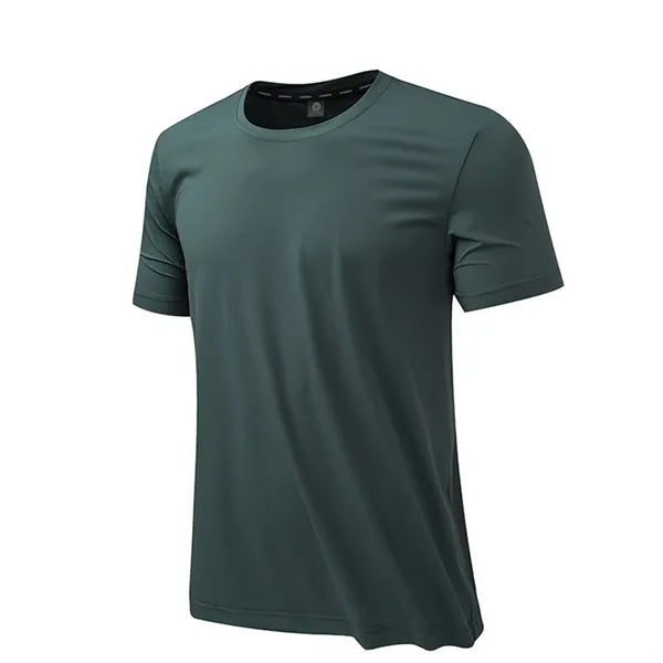 Ice Silk Breathable Round Neck Sweat-Absorbing T-Shirt