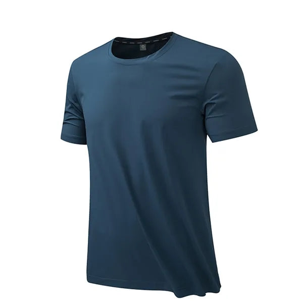 Ice Silk Breathable Round Neck Sweat-Absorbing T-Shirt