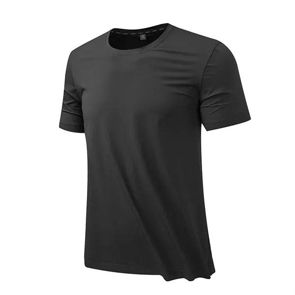 Ice Silk Breathable Round Neck Sweat-Absorbing T-Shirt