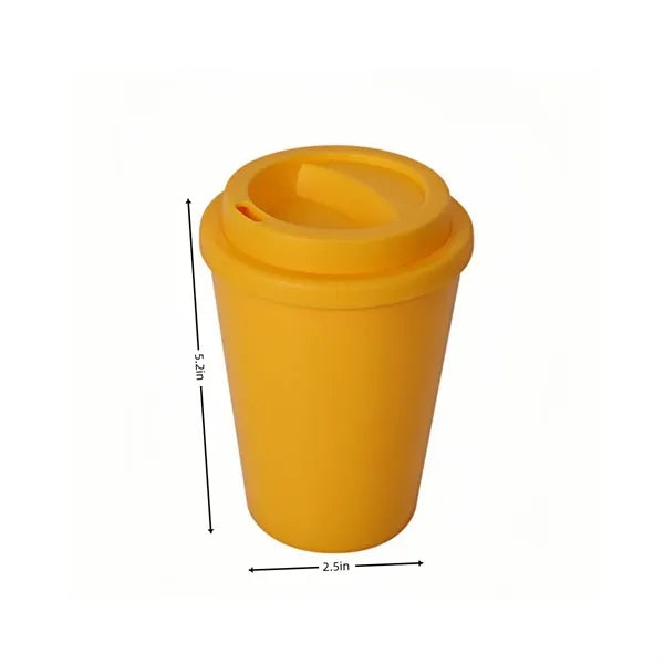 Portable BPA-Free Double-Layer Coffee Cup w/ Lid