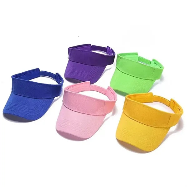Men Women Adjustable Closure Sun Tennis Visors Hats"