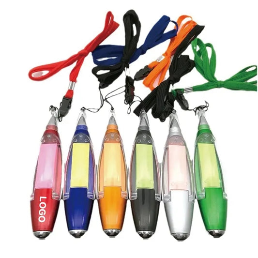 Multi-Functional Sticky Note Lanyard Light Pen
