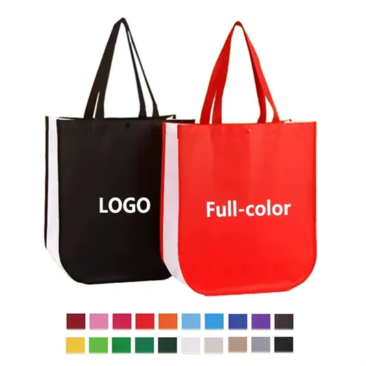 Waterproof Non-Woven Tote Bag with Snap Closure
