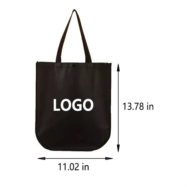 Waterproof Non-Woven Tote Bag with Snap Closure