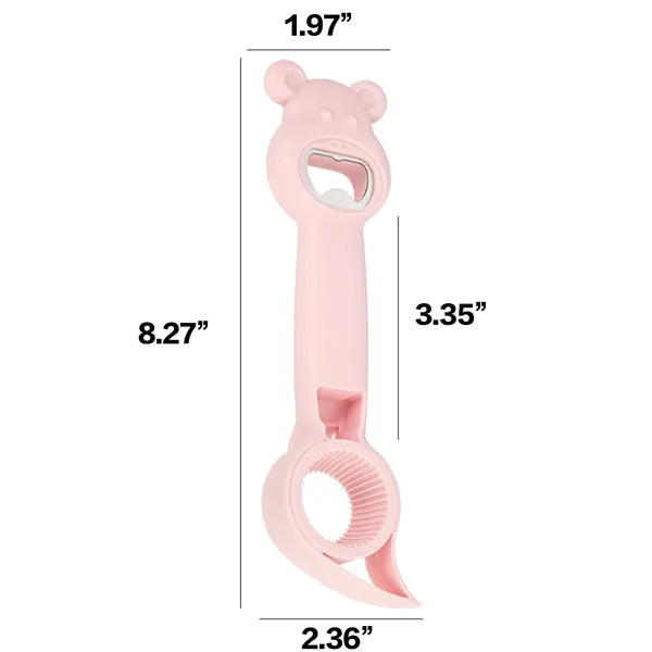 Bear-Shaped 4-In-1 Multi-Tool Opener