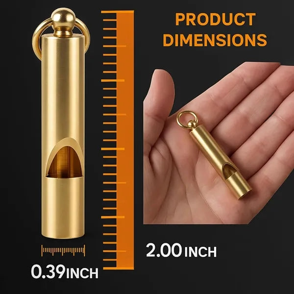 Brass Whistles with Lanyard